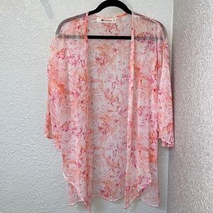 Floral Print Kimono